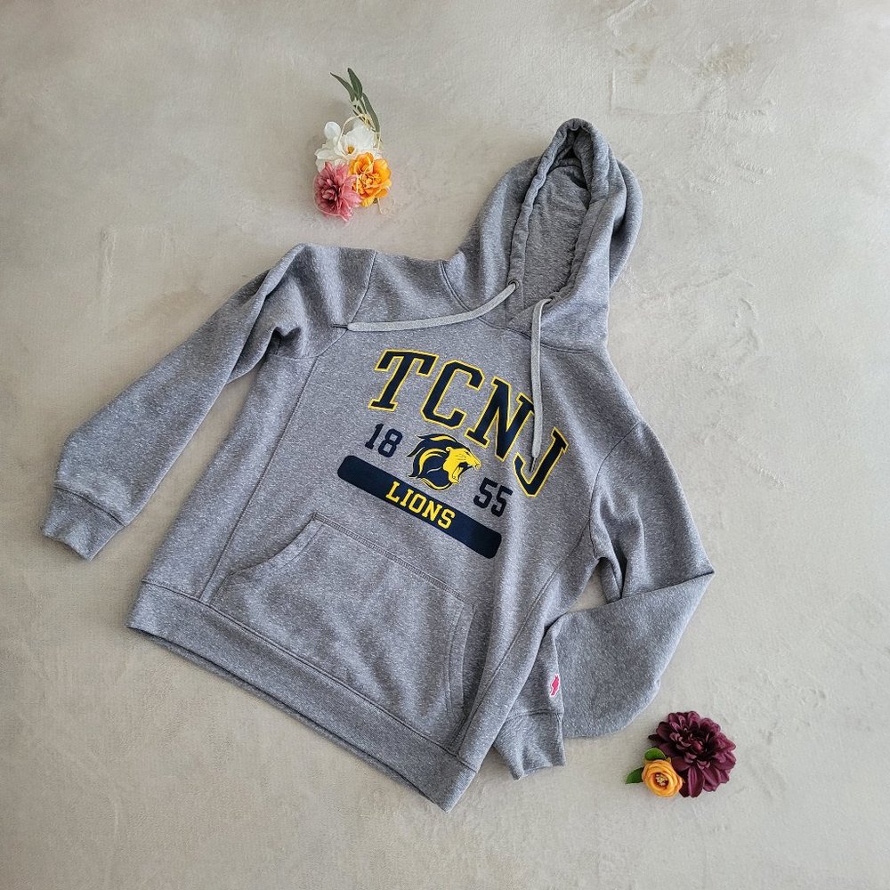 Grey TCNJ Pullover Hoodie